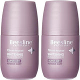 Beesline Whitening Roll-On Deo - Super Dry Powder Soft 72hr - 2nd Piece*50ml