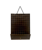 Black Gift Bag With Golden Grid - Large Size