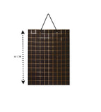 Black Gift Bag With Golden Grid - Large Size