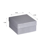 Silver Rectangle Gift Box - Medium Size