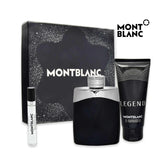 Mont Blanc Legend For Men Giftset - EDT 100ml + EDT 7.5ml + Shower Gel 100ml